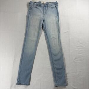Hollister Womens Vintage Style Skinny Jeans Size 7R Light Wash Stretch Denim Y2K
